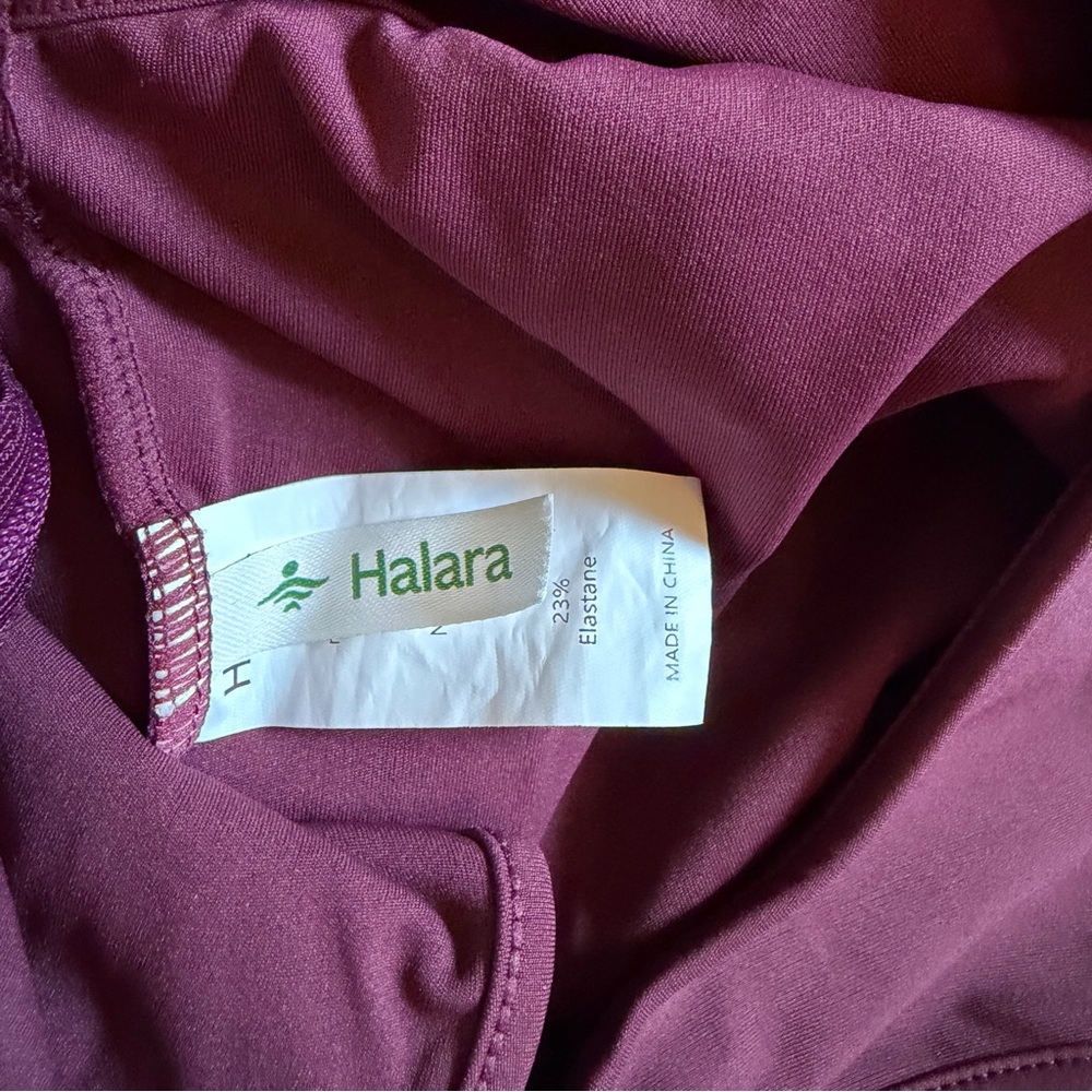 Halara Breezeful Zipper Sleeveless Pocket Contrast Quick Dry Jumpsuit Size M - Picture 10 of 11